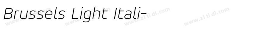 Brussels Light Itali字体转换